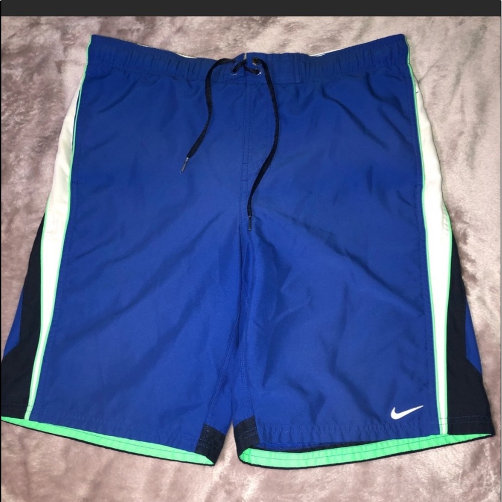 Blue Nike Swim Shorts